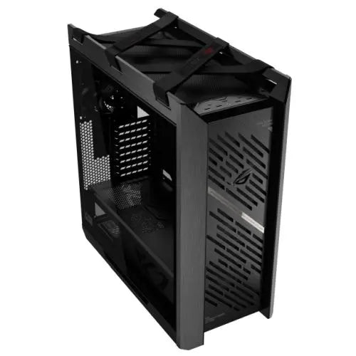 Asus ROG Strix Helios II Gaming Case w/ Glass Windows, E-ATX, 4x Fans, GPU Braces, USB-C 20Gbps, Fan/RGB Control Buttons, Carry Handles, Black - HONORABLE VETERANS SOLUTIONS