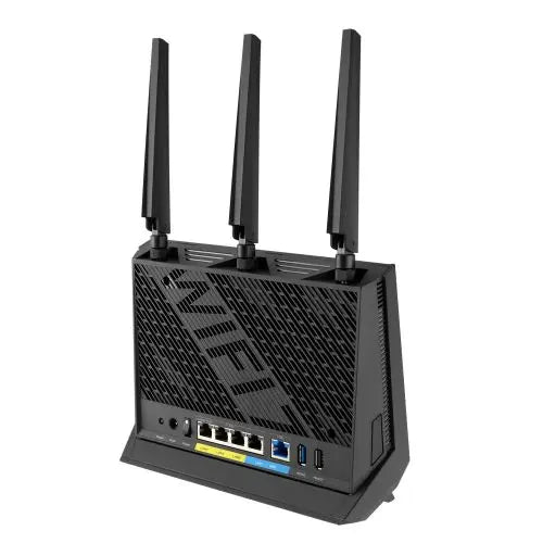 Asus (RT-BE86U) BE6800 Dual Band Wi-Fi 7 Gigabit Router, 10G WAN/LAN, 2.5G Ports, 4K-QAM, MLO, AiMesh, 20G WAN/LAN Capacity - HONORABLE VETERANS SOLUTIONS