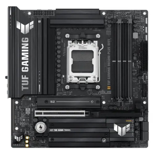 Asus TUF GAMING B850M-PLUS WIFI, AMD B850, AM5, Micro ATX, 4 DDR5, HDMI, DP, Wi-Fi 6E, 2.5G LAN, 3x M.2 - HONORABLE VETERANS SOLUTIONS