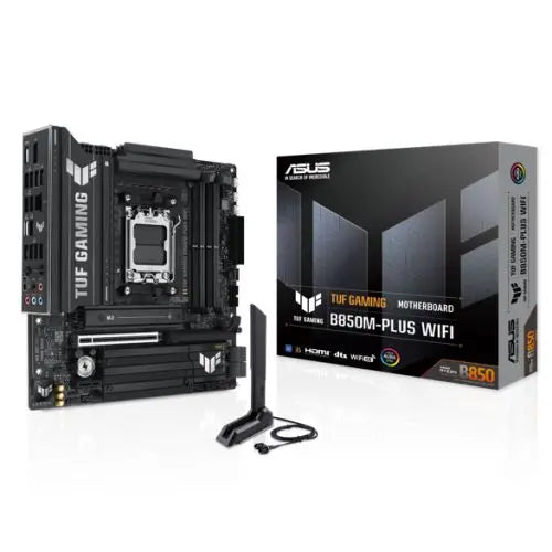 Asus TUF GAMING B850M-PLUS WIFI, AMD B850, AM5, Micro ATX, 4 DDR5, HDMI, DP, Wi-Fi 6E, 2.5G LAN, 3x M.2 - HONORABLE VETERANS SOLUTIONS