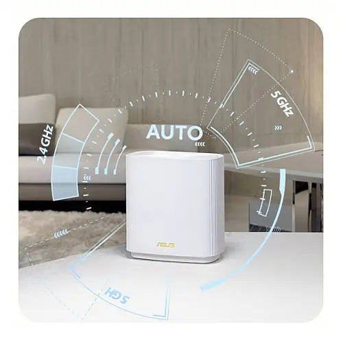 Asus (ZenWiFi XT9) AX7800 Tri-Band Wi-Fi 6 Mesh System, Single, 160MHz Bandwidth, 2.5G WAN, USB, Parental Controls, White - HONORABLE VETERANS SOLUTIONS