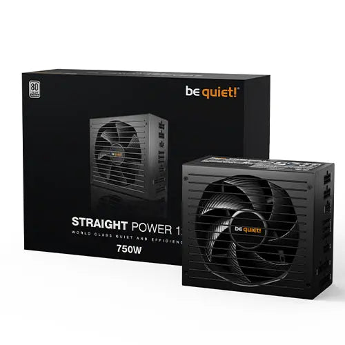 Be Quiet! 750W Straight Power 12 PSU, Fully Modular, 80+ Platinum, Silent Wings Fan, ATX 3.0, PCIe 5.0 - HONORABLE VETERANS SOLUTIONS
