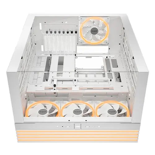 Be Quiet! Light Base 900 FX ARGB Gaming Case w/ Glass Front & Side, E-ATX, Invertible, 4x ARGB Fans, 3M ARGB Strip & Controller, USB-C, Asus BTF Compatible, White - HONORABLE VETERANS SOLUTIONS
