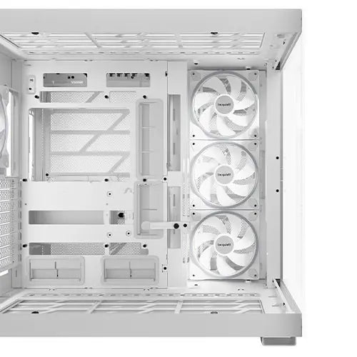 Be Quiet! Light Base 900 FX ARGB Gaming Case w/ Glass Front & Side, E-ATX, Invertible, 4x ARGB Fans, 3M ARGB Strip & Controller, USB-C, Asus BTF Compatible, White - HONORABLE VETERANS SOLUTIONS