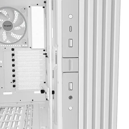 Be Quiet! Light Base 900 FX ARGB Gaming Case w/ Glass Front & Side, E-ATX, Invertible, 4x ARGB Fans, 3M ARGB Strip & Controller, USB-C, Asus BTF Compatible, White - HONORABLE VETERANS SOLUTIONS