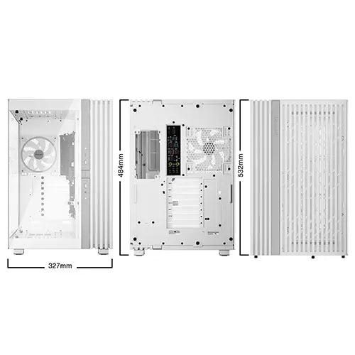 Be Quiet! Light Base 900 FX ARGB Gaming Case w/ Glass Front & Side, E-ATX, Invertible, 4x ARGB Fans, 3M ARGB Strip & Controller, USB-C, Asus BTF Compatible, White - HONORABLE VETERANS SOLUTIONS