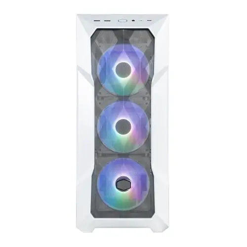 Cooler Master MasterBox TD500 Mesh V2 Gaming Case w/ Glass Side, E-ATX, 3x ARGB Fans, ARGB Fan Hub, FineMesh Front, USB-C, White - HONORABLE VETERANS SOLUTIONS