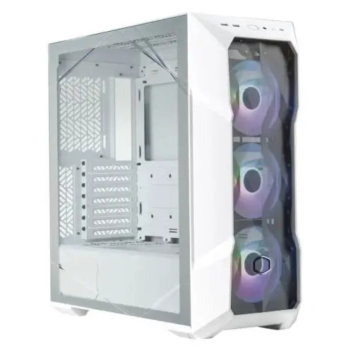 Cooler Master MasterBox TD500 Mesh V2 Gaming Case w/ Glass Side, E-ATX, 3x ARGB Fans, ARGB Fan Hub, FineMesh Front, USB-C, White - HONORABLE VETERANS SOLUTIONS