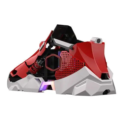 Cooler Master Sneaker X Mini ITX ARGB Case, 360mm AIO Cooler, 850W PSU & 1x PWM Fan Included, ARGB Controller, Classic Red - HONORABLE VETERANS SOLUTIONS
