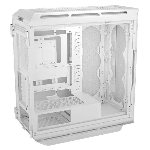 Corsair 5000T Gaming Case w/ Glass Side, E-ATX, No Fans, USB-C, Asus BTF Compatible, White - HONORABLE VETERANS SOLUTIONS