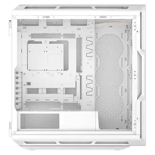 Corsair 5000T Gaming Case w/ Glass Side, E-ATX, No Fans, USB-C, Asus BTF Compatible, White - HONORABLE VETERANS SOLUTIONS