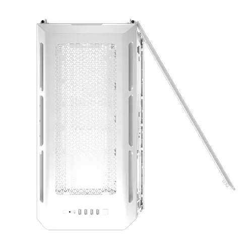 Corsair 5000T Gaming Case w/ Glass Side, E-ATX, No Fans, USB-C, Asus BTF Compatible, White - HONORABLE VETERANS SOLUTIONS