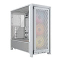 Corsair FRAME 4000D RS ARGB Modular Gaming Case w/ Glass Side, E-ATX, 3x ARGB Fans, InfiniRail Fan Mounting, USB-C, Asus BTF Compatible, White - HONORABLE VETERANS SOLUTIONS