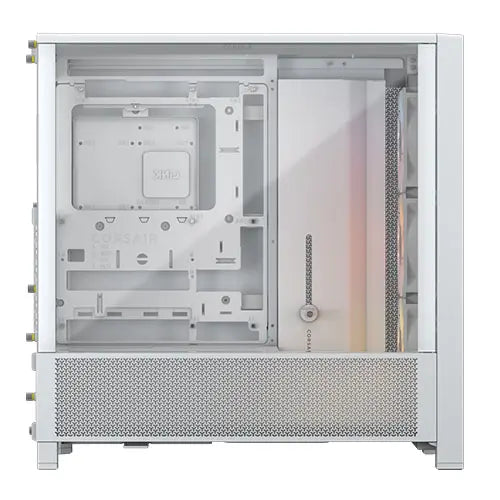 Corsair FRAME 4000D RS ARGB Modular Gaming Case w/ Glass Side, E-ATX, 3x ARGB Fans, InfiniRail Fan Mounting, USB-C, Asus BTF Compatible, White - HONORABLE VETERANS SOLUTIONS