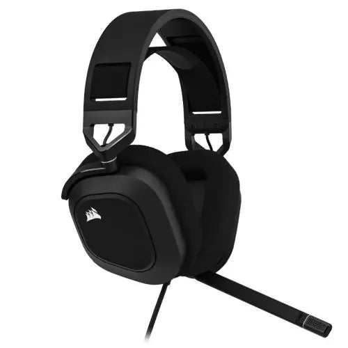 Corsair HS80 RGB Wired Gaming Headset, USB, 7.1 Surround, Flip-To-Mute Mic, Broadcast-Grade Mic, RGB Logo, Carbon - HONORABLE VETERANS SOLUTIONS