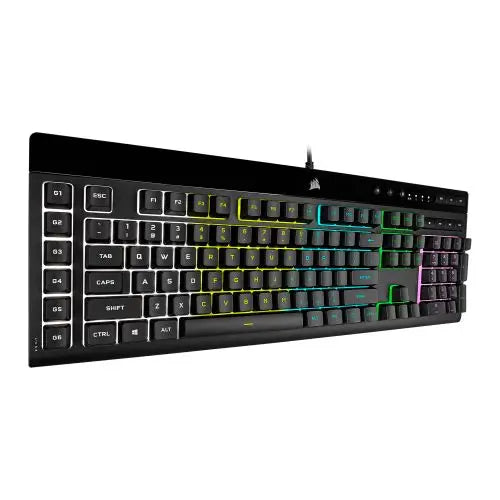 Corsair K55 RGB PRO Membrane Gaming Keyboard, USB, 5-Zone RGB, 12-Key Rollover, Anti-Ghosting, 6 Macros, IP42 - HONORABLE VETERANS SOLUTIONS