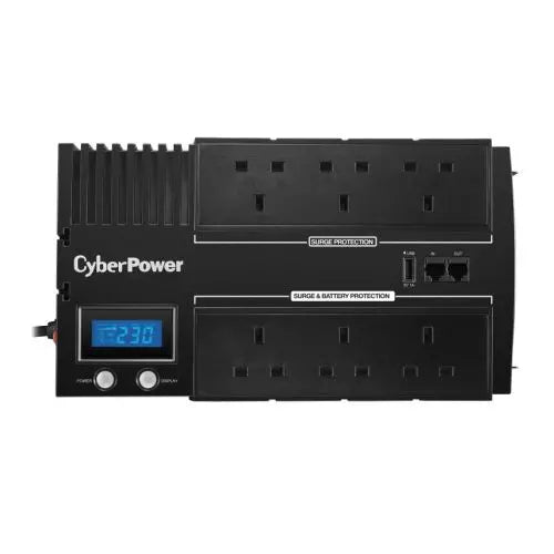 CyberPower BRICs 1200VA Line Interactive UPS, 720W, LCD Display, 6 x UK Plug, AVR Energy Saving, Wall Mountable - HONORABLE VETERANS SOLUTIONS