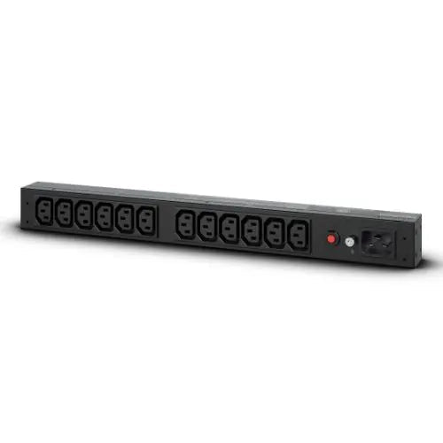 CyberPower PDU20BHVIEC12R Basic Power Distribution Unit, 1U Vertical/Horizontal Rackmount, 1x IEC C20 Input, 12 Outlets, Overload Protection - HONORABLE VETERANS SOLUTIONS