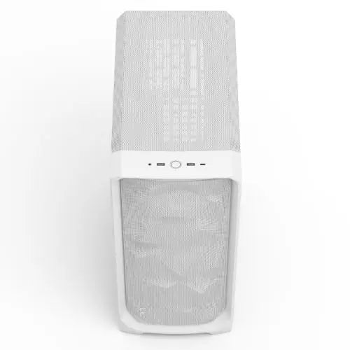 Fractal Design Meshify 3 (White TG Clear) Gaming Case w/ Clear Window, E-ATX, Mesh Front, 3x Momentum 14 Fans, USB-C 20Gbps - HONORABLE VETERANS SOLUTIONS