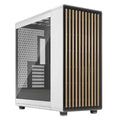 Fractal Design North XL Chalk White (TG Clear) Case w/ Clear Glass Window, E-ATX, 3 PWM Fans, USB-C, Oak Front - HONORABLE VETERANS SOLUTIONS