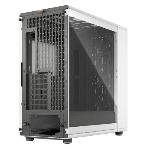 Fractal Design North XL Chalk White (TG Clear) Case w/ Clear Glass Window, E-ATX, 3 PWM Fans, USB-C, Oak Front - HONORABLE VETERANS SOLUTIONS