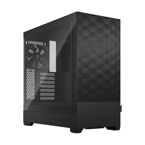 Fractal Design Pop Air (Black TG) Gaming Case w/ Clear Glass Window, ATX, Hexagonal Mesh Front, 3 Fans - HONORABLE VETERANS SOLUTIONS