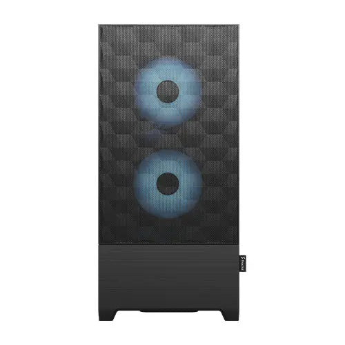 Fractal Design Pop Air RGB (Cyan Core TG) Gaming Case w/ Clear Glass Window, ATX, Hexagonal Mesh Front, Cyan Interior/Accents, 3 RGB Fans & ARGB Controller - HONORABLE VETERANS SOLUTIONS