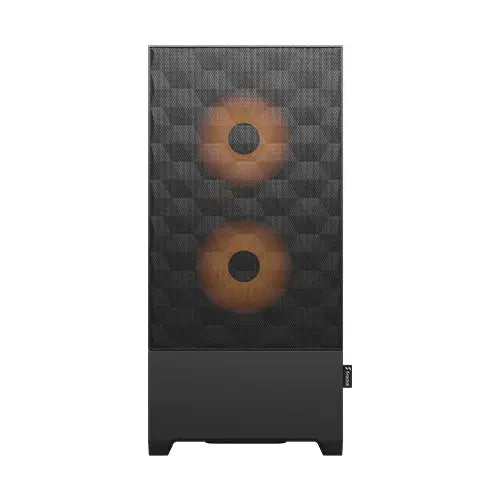 Fractal Design Pop Air RGB (Orange Core TG) Gaming Case w/ Clear Glass Window, ATX, Hexagonal Mesh Front, Orange Interior/Accents, 3 RGB Fans & ARGB Controller - HONORABLE VETERANS SOLUTIONS