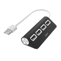 Hama External 4-Port USB 2.0 Hub, USB Powered, Black - HONORABLE VETERANS SOLUTIONS