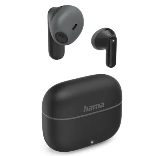 Hama (Freedom Light II) Bluetooth True Wireless Earbuds with Microphone, Touch/Voice Control, 20 Hour Battery, Charging/Carry Case, Black - HONORABLE VETERANS SOLUTIONS