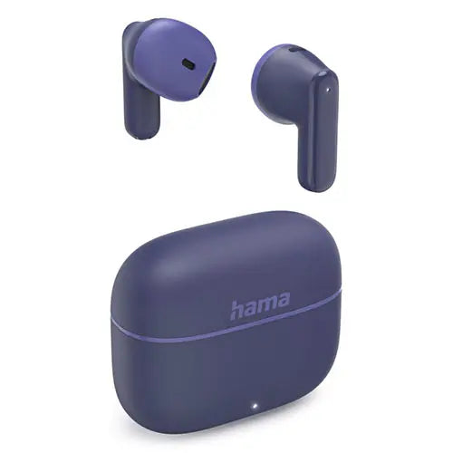 Hama (Freedom Light II) Bluetooth True Wireless Earbuds with Microphone, Touch/Voice Control, 20 Hour Battery, Charging/Carry Case, Blue - HONORABLE VETERANS SOLUTIONS