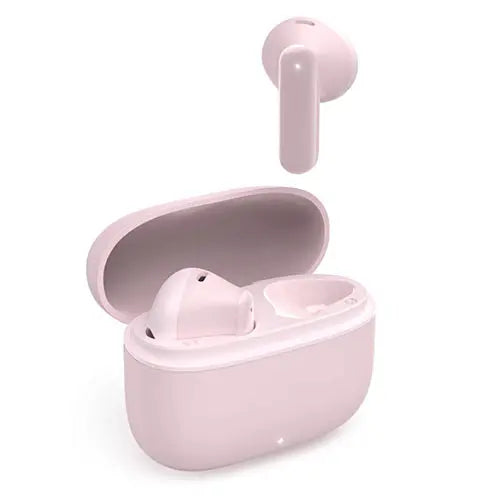 Hama (Freedom Light II) Bluetooth True Wireless Earbuds with Microphone, Touch/Voice Control, 20 Hour Battery, Charging/Carry Case, Pink - HONORABLE VETERANS SOLUTIONS