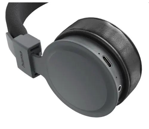 Hama (Freedom Lit III) Bluetooth Headset w/ Mic, 3.5mm Jack/USB-C, Foldable, Up to 15hrs Battery, Black - HONORABLE VETERANS SOLUTIONS