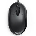 Hama MC-100 Compact Wired Optical Mouse, USB, 3 Buttons, Black - HONORABLE VETERANS SOLUTIONS