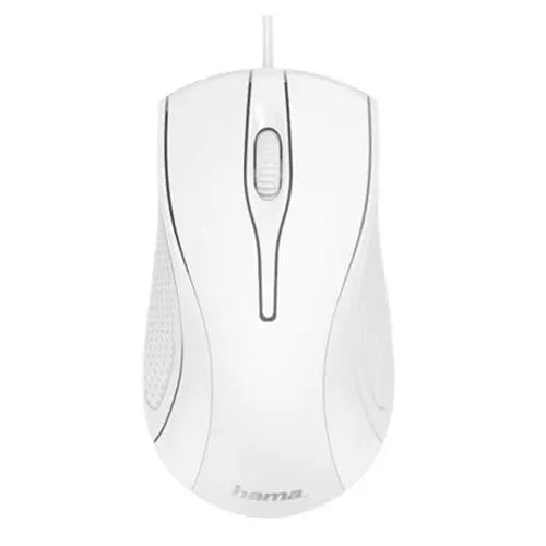 Hama MC-200 Wired Optical Mouse, 1000 DPI, USB, 3 Buttons, White - HONORABLE VETERANS SOLUTIONS