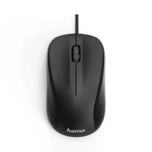 Hama MC-300 Wired Optical Mouse, 1200 DPI, USB, 3 Buttons, Black - HONORABLE VETERANS SOLUTIONS