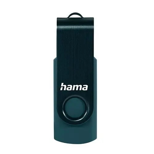 Hama Rotate 256GB USB 3.0 Memory Pen, Rotating Cap, Keyring, Petrol Blue - HONORABLE VETERANS SOLUTIONS