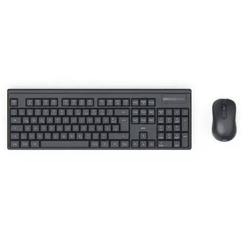 Hama WKM-100 Wireless Keyboard and Mouse Desktop Kit, Multimedia, Ambidextrous 1200 DPI Mouse, Black - HONORABLE VETERANS SOLUTIONS