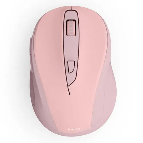 Hama WM-400 Compact Wireless Optical Mouse, 6 Buttons, 800-1600 DPI, Pink - HONORABLE VETERANS SOLUTIONS