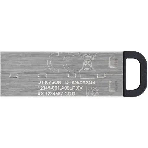 Kingston 256GB DataTraveler Kyson USB 3.2 Gen1 Memory Pen, Metal Capless Design, R/W 200/60 MB/s - HONORABLE VETERANS SOLUTIONS