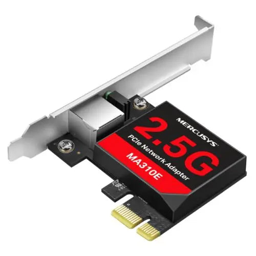 Mercusys (MA310E) 2.5 Gigabit PCI Express Network Adapter (Low Profile Bracket Included) - HONORABLE VETERANS SOLUTIONS