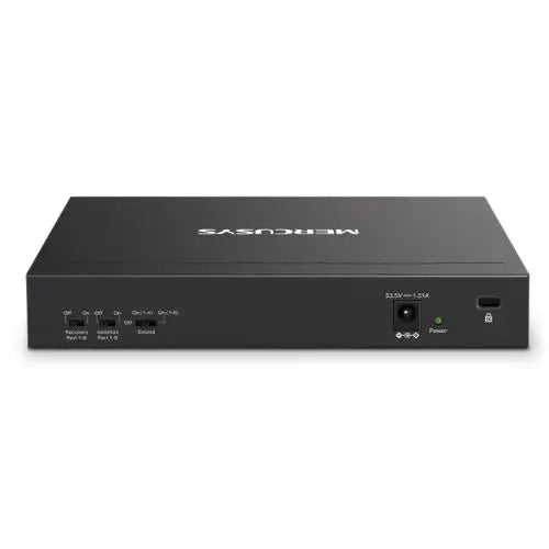 Mercusys (MS110P) 10-Port 10/100Mbps Desktop Switch with 8-Port PoE+, Metal Case - HONORABLE VETERANS SOLUTIONS