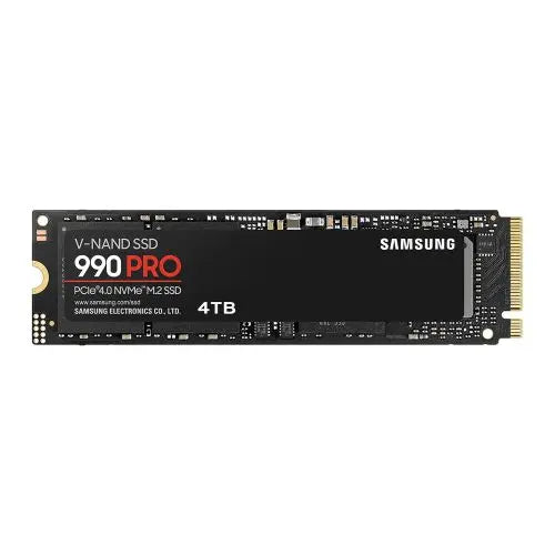 Samsung 4TB 990 PRO M.2 NVMe SSD, M.2 2280, PCIe 4.0, V-NAND, R/W 7450/6900 MB/s, 1600K/1550K IOPS - HONORABLE VETERANS SOLUTIONS