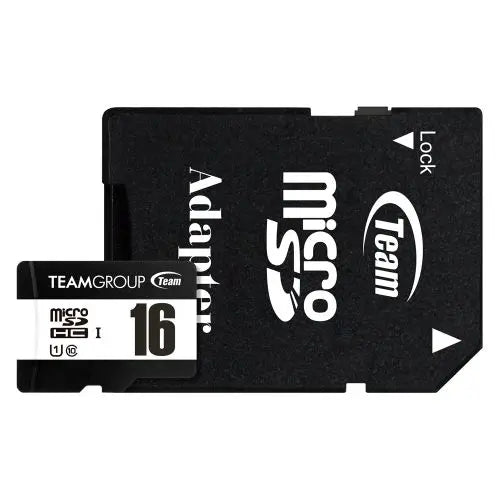 Team 16GB MicroSDHC UHS-I U1 C10 Card with SD Adapter, Class 10 UHS-I, Up to 80MB/s - HONORABLE VETERANS SOLUTIONS