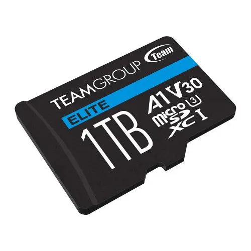 Team 1TB Elite A1 MicroSDXC Card with SD Adapter, UHS-I Class 3, U3, A1 App Performance, 100MB/s - HONORABLE VETERANS SOLUTIONS
