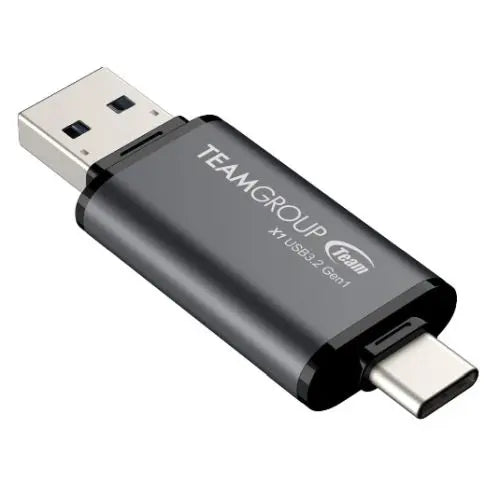 Team 64GB X1 USB-A & USB-C 3.2 Gen1 Memory Pen, 100MB/s, Aluminium Alloy - HONORABLE VETERANS SOLUTIONS