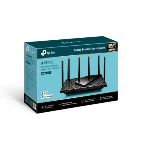 TP-LINK (Archer AX73) AX5400 (574+4804) Wireless Dual Band Gigabit Wi-Fi 6 Router, OFDMA, MU-MIMO, 4-Port, GB WAN, USB 3.0, Connect up to 200 devices - HONORABLE VETERANS SOLUTIONS