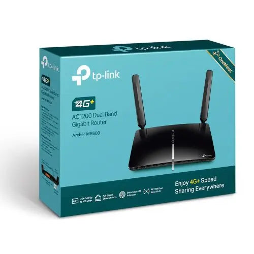 TP-Link (Archer MR600) AC1200 Wireless Dual Band 4G+ Cat6 Router, 1x GB LAN/WAN, 3x GB LAN - HONORABLE VETERANS SOLUTIONS