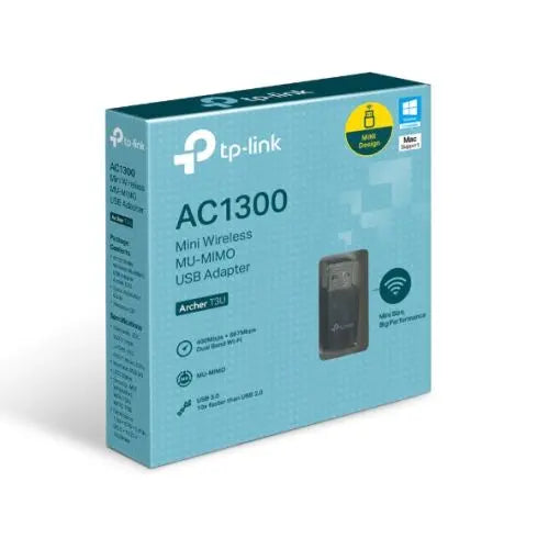 TP-LINK (Archer T3U) AC1300 (867+400) Wireless Dual Band Mini USB Adapter, MU-MIMO, USB3 - HONORABLE VETERANS SOLUTIONS