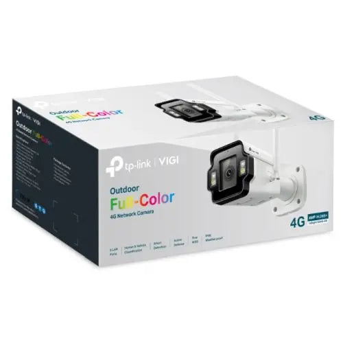 TP-LINK (InSight S345-4G) VIGI 4MP Outdoor Full-Colour 4G Bullet Network Camera w/ 4mm Lens, 4G Mobile Networking, 3x LAN, AI Detection/Classification, Two-Way Audio - HONORABLE VETERANS SOLUTIONS